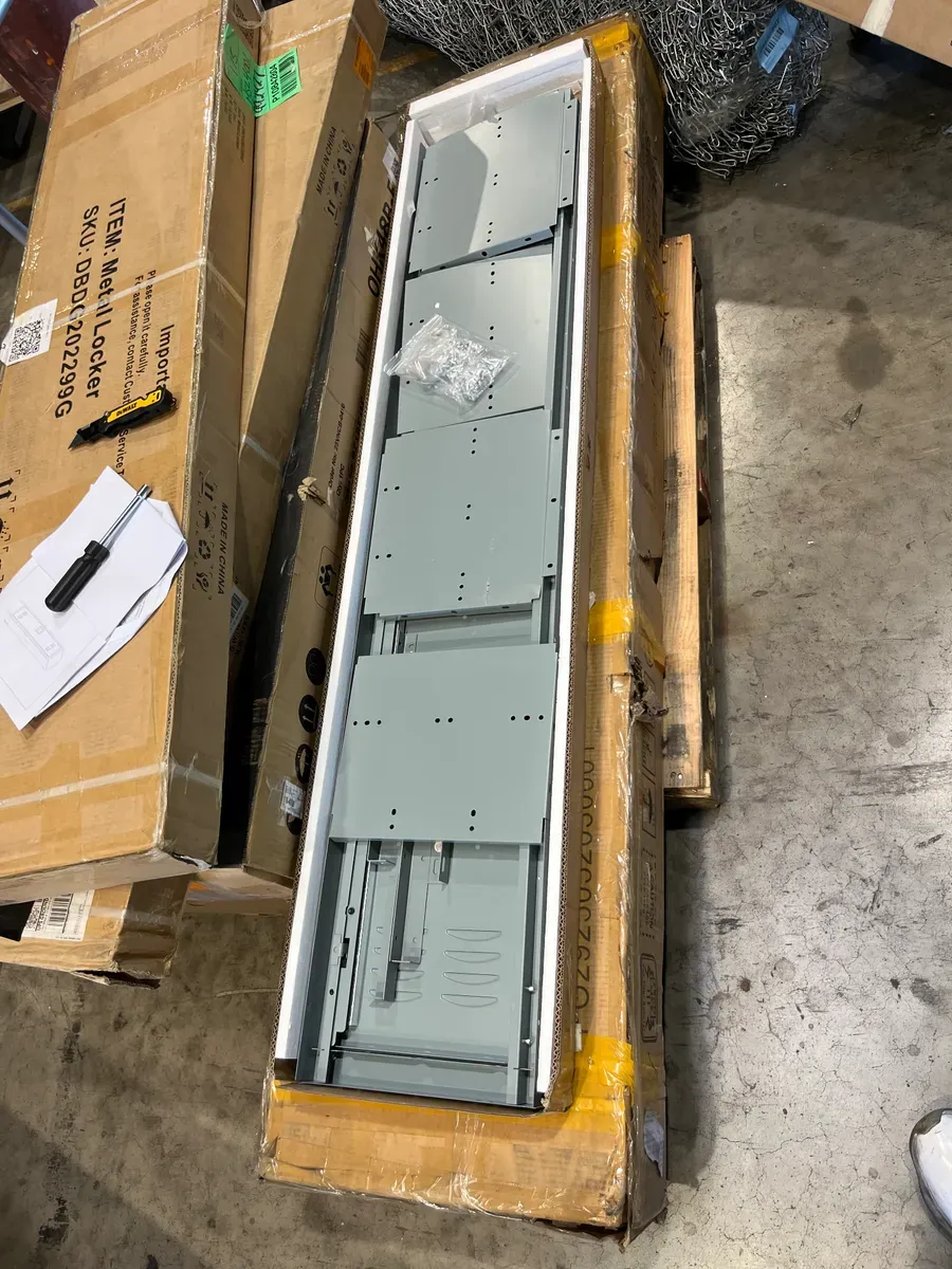 6-Tier Metal Locker for Gym, School, Office, Metal Storage Locker Cabinets with 6 Doors in Grey for Employees - image 3