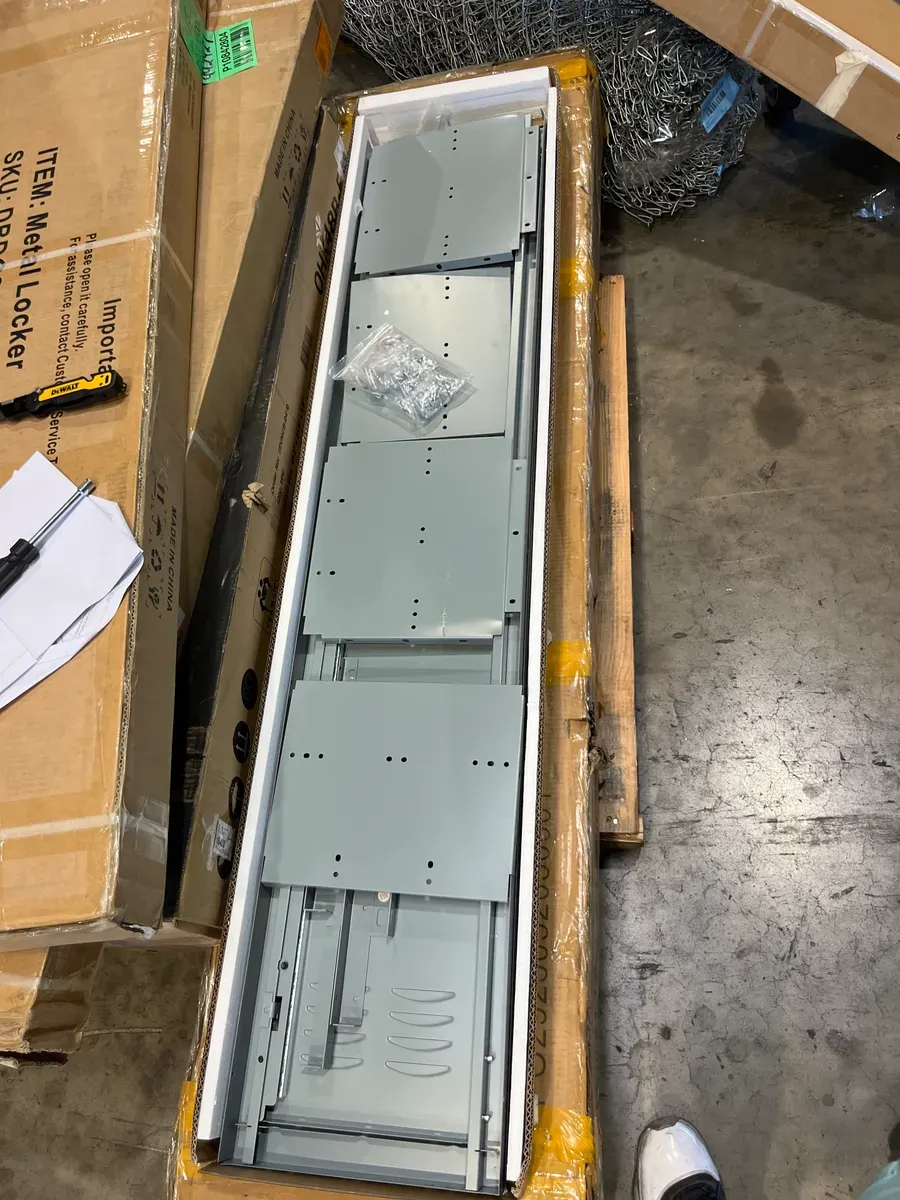 6-Tier Metal Locker for Gym, School, Office, Metal Storage Locker Cabinets with 6 Doors in Grey for Employees - image 5