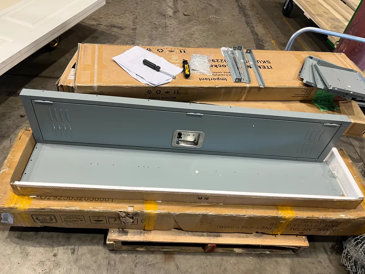 6-Tier Metal Locker for Gym, School, Office, Metal Storage Locker Cabinets with 6 Doors in Grey for Employees - image 7