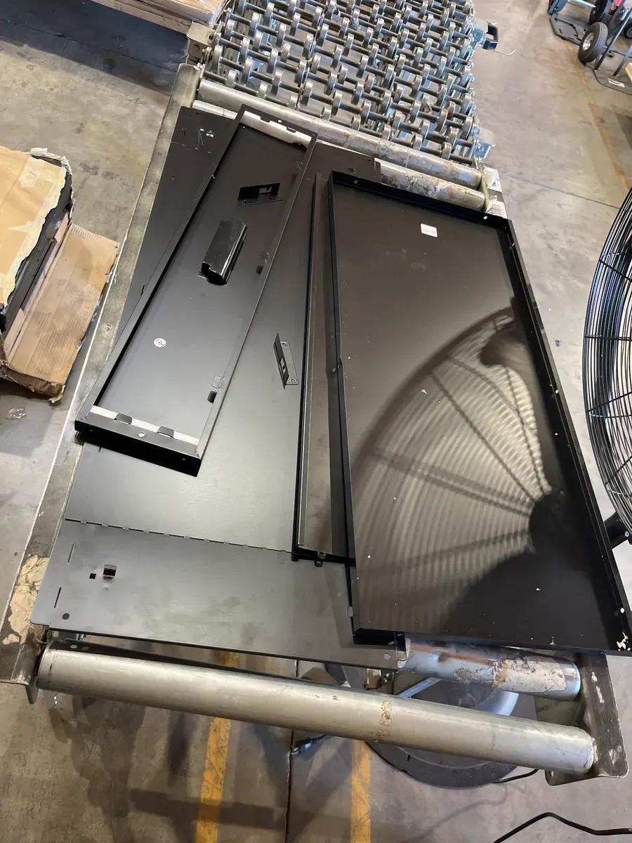 31.5 in. W x 71 in. H x 16 in. D Black Rolling Metal Freestanding Storage Cabinet with 5-Shelves, for Home,Office,Garage - image 4