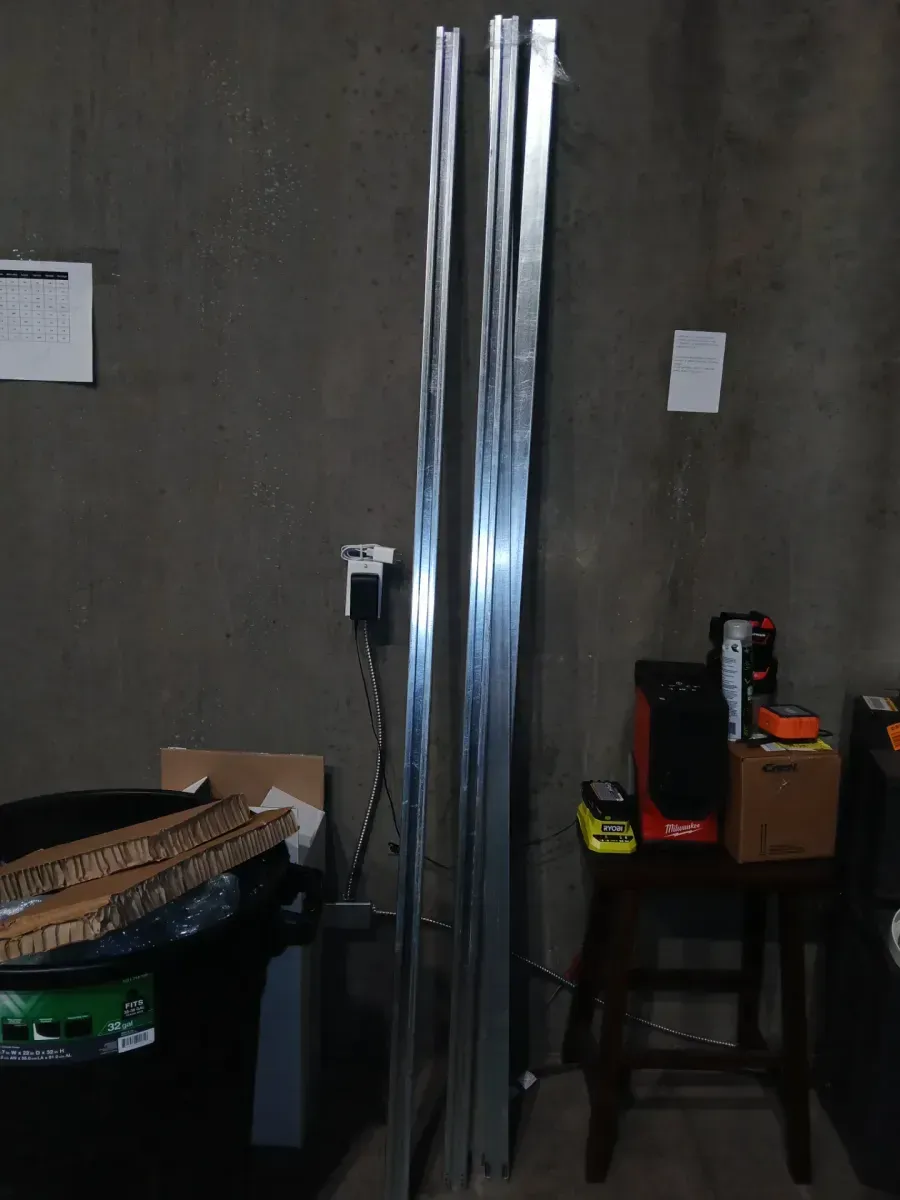 Soft Close and Open 1500 28 in. to 36 in. x 80 in. Steel Upright Universal Pocket Door Frame for 2 in. x 4 in. Stud Wall - image 5