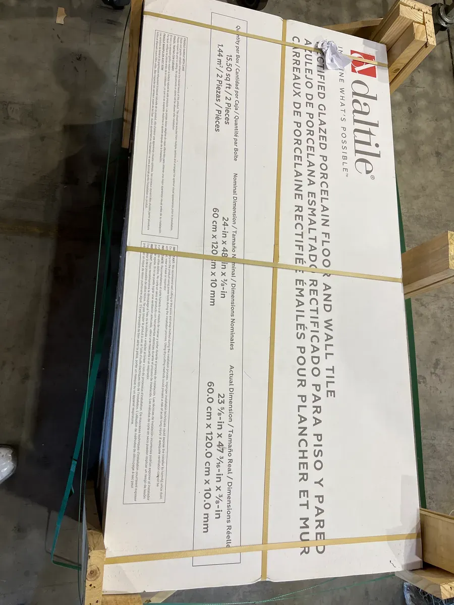 ***Pallet of 20 Cases***(310sq. ft. /case)Daltile Maisto Safari Calacatta 24 in. × 48 in. Polished Porcelain Marble Look Floor and Wall Tile (15.5) - image 2