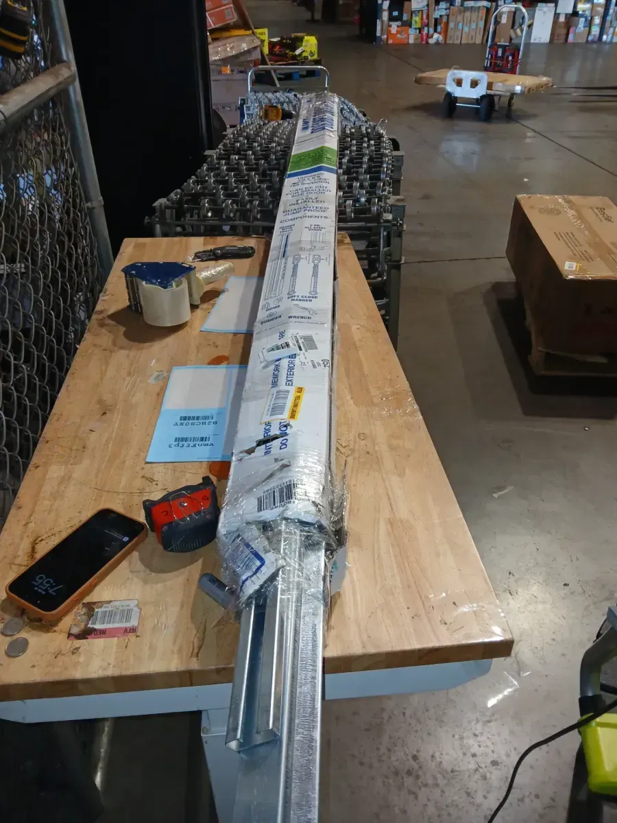 Soft Close and Open 1500 28 in. to 36 in. x 80 in. Steel Upright Universal Pocket Door Frame for 2 in. x 4 in. Stud Wall - image 6