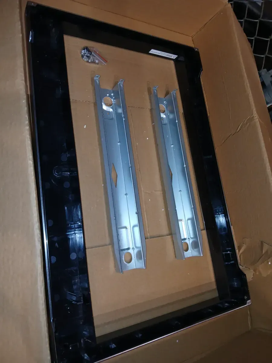 Gallery 27 in. Trim Kit for Built-In Microwave Oven in Stainless Steel - image 2