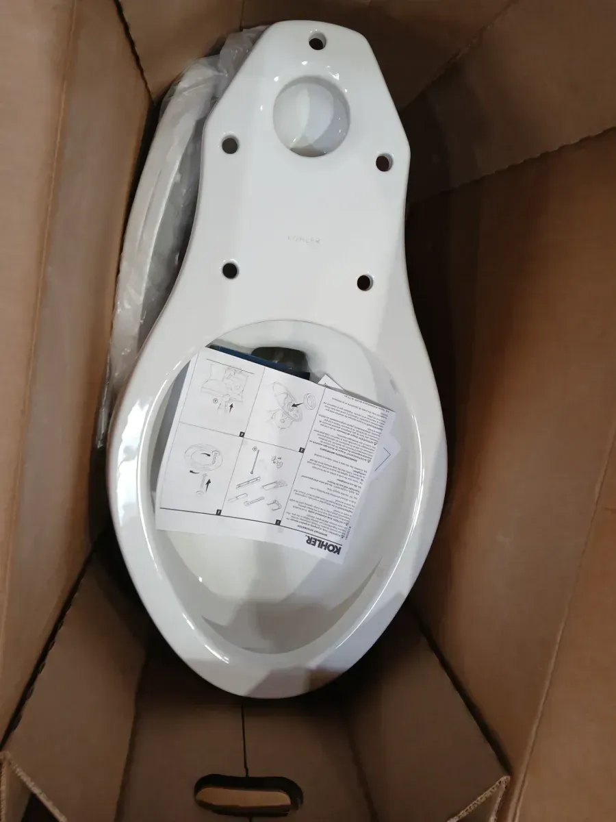 Highline Arc 12 in. Rough In 2-Piece 1.28 GFP Single Flush Round Chair Height Toilet in White with Soft Close Seat - image 6