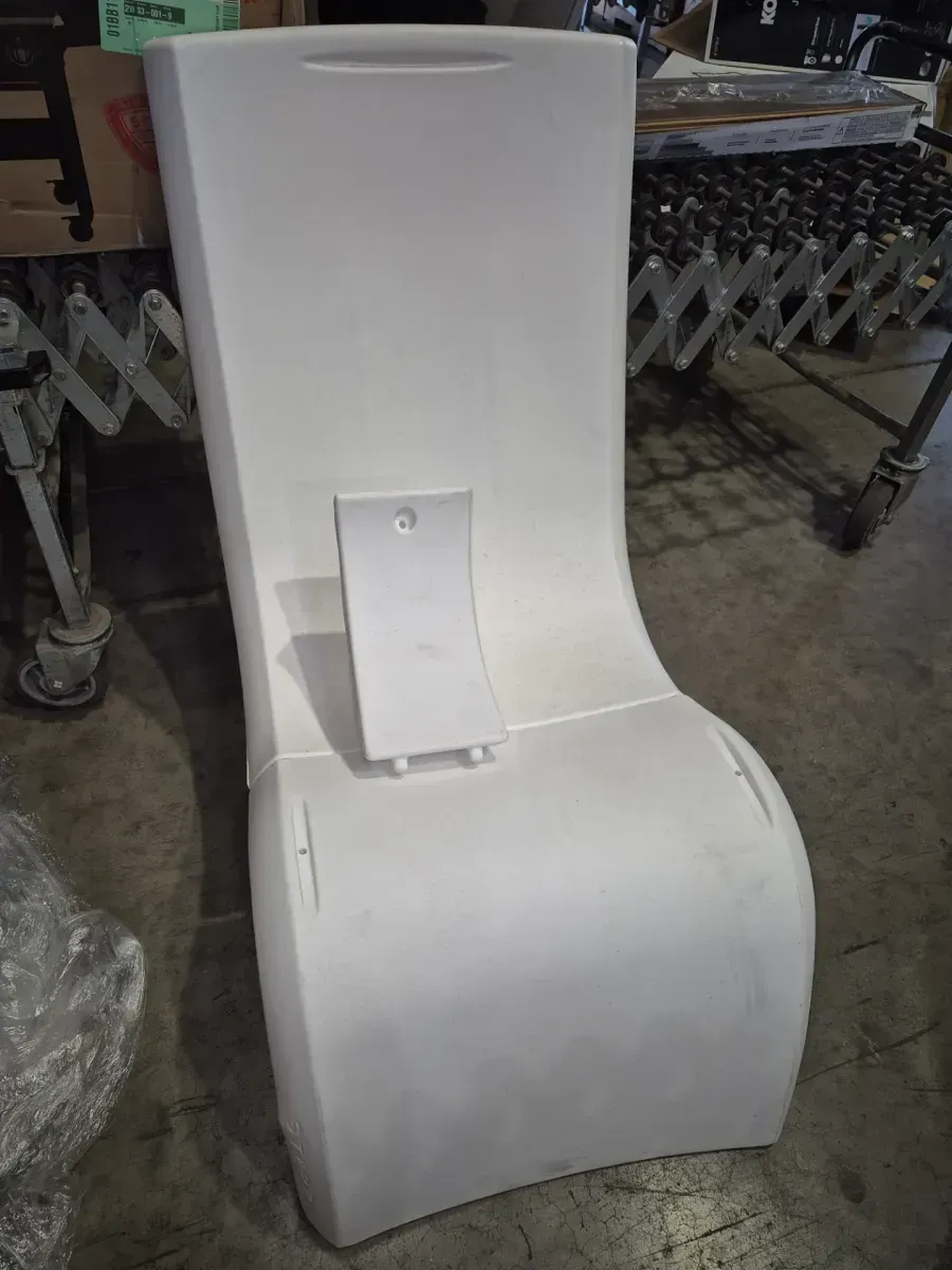 Vero Adirondack Plastic Pool Chair with Armrests, In-Pool Chair for Tanning Ledge, Sun and Baja Shelf Use, White - image 3