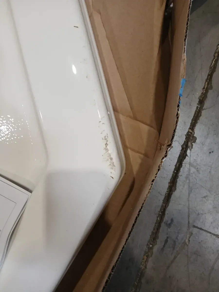 4 different style and size shower base 2 have minor dents and a Lttle crack  - image 7