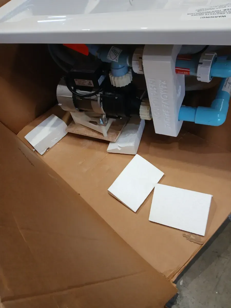 EverClean 72 in. x 36 in Acrylic Rectangular Drop-in Whirlpool Bathtub with Reversible Drain in White - image 5