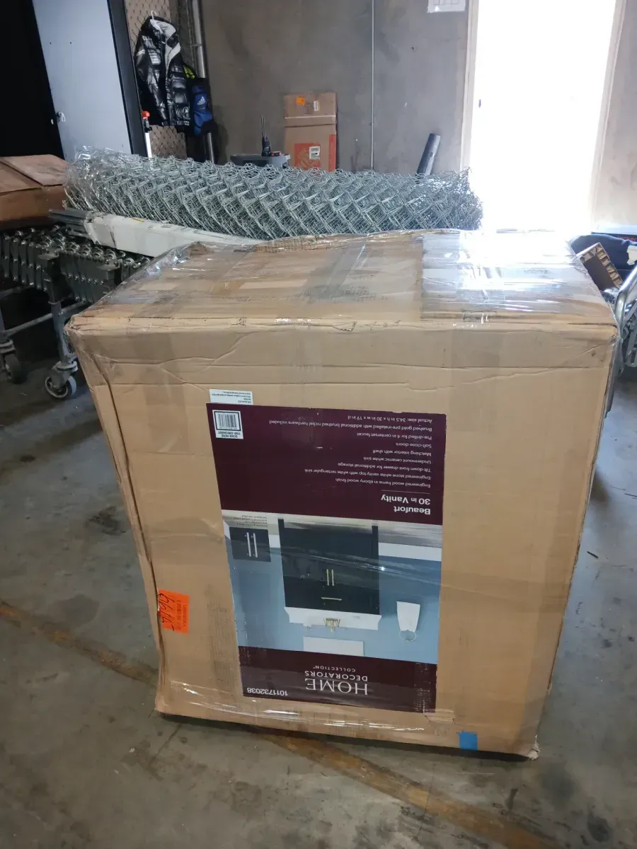 Beaufort 30 in. Single Sink Freestanding Black Bath Vanity with White Engineered Stone Top (Assembled) - image 11