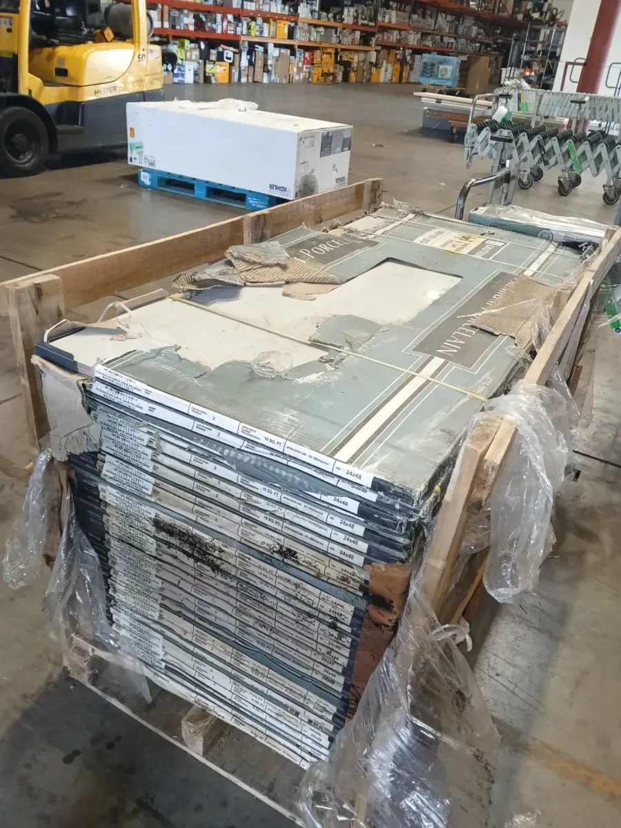 *** Pallet of 30 case (480 sq. ft./case ) *** Bianco Dolomite 24 in. x 48 in. Polished Porcelain Floor and Wall Tile (16 sq. ft./case ) - image 3