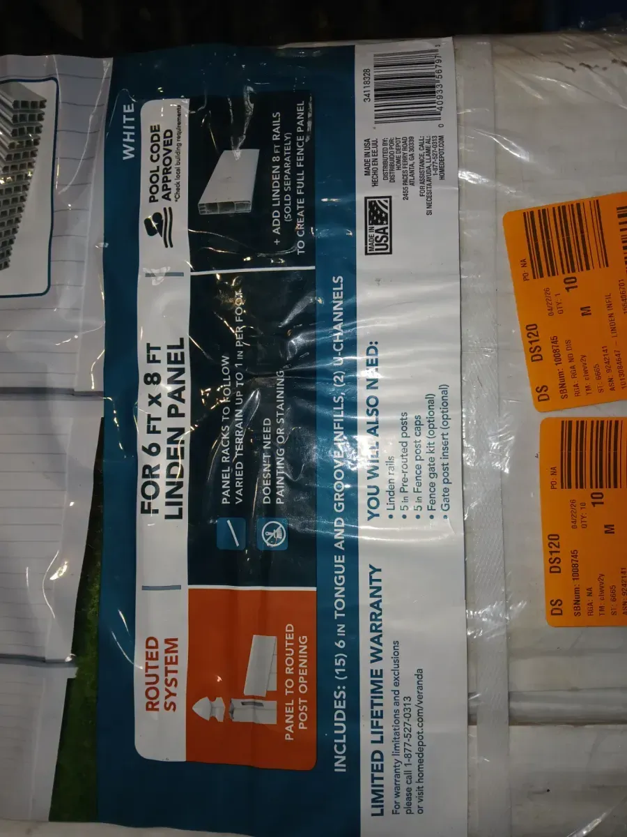 Linden 57.5 in. White Fast Pack Infills (15-Piece) - image 4