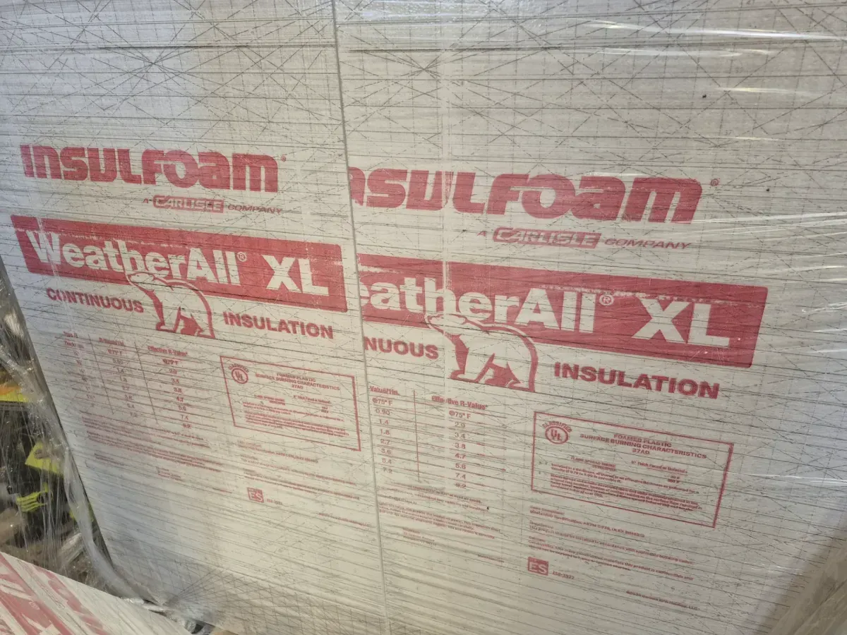 (Pallet of 8 packs )insulfoam weather all XL  - image 1