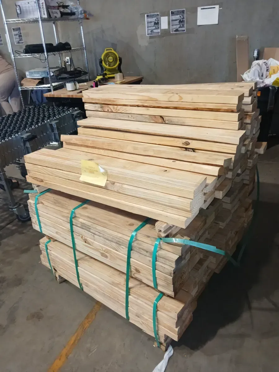 *** Pallet of mixed wooden sticks***  - image 1