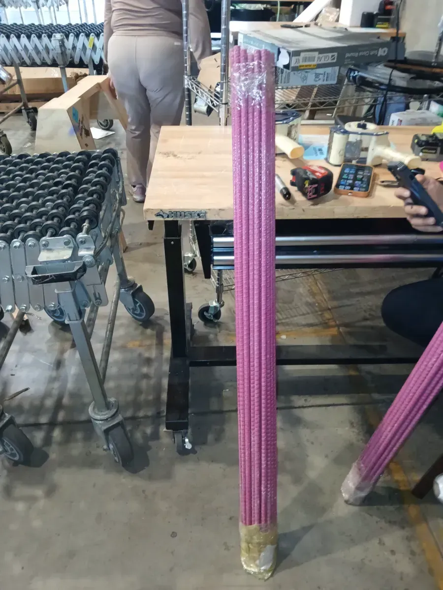 *** Pack of 30 *** PINKBAR+ 3/8 in. x 10 ft. #3  Fiberglass Rebar - image 1