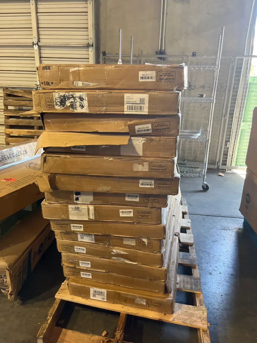 ***Pallet of 14 cases***4/5in. x 2ft. x 4ft. Cherry Slat MDF Decorative Acoustic Wall Paneling, 3D Fluted Sound Absorbing Panels (4-Pack) - image 2