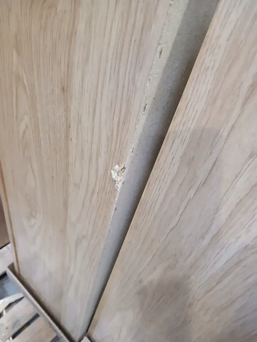 **one has a minor  dent **31 in. W x 24 in. D x 96 in. H Plywood Ready to Assemble Floor Base Double Oven Kitchen Cabinet in White with A Drawer - image 8