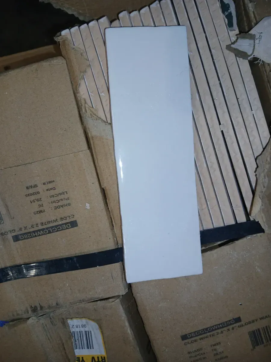 *** Pallet  of 10 case (106.4 sq. ft./Case) *** Cloe Subway Glossy White 2.5 in. x 8 in. Handmade-Look Ceramic Wall Tile (10.64 sq. ft./Case) - image 2