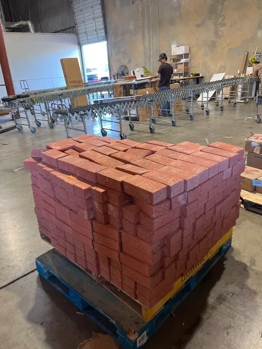 Holland 7.87 in. L x 3.94 in. W x 1.77 in. H Red Concrete Paver (672-Pieces/145 sq. ft./Pallet) - image 1