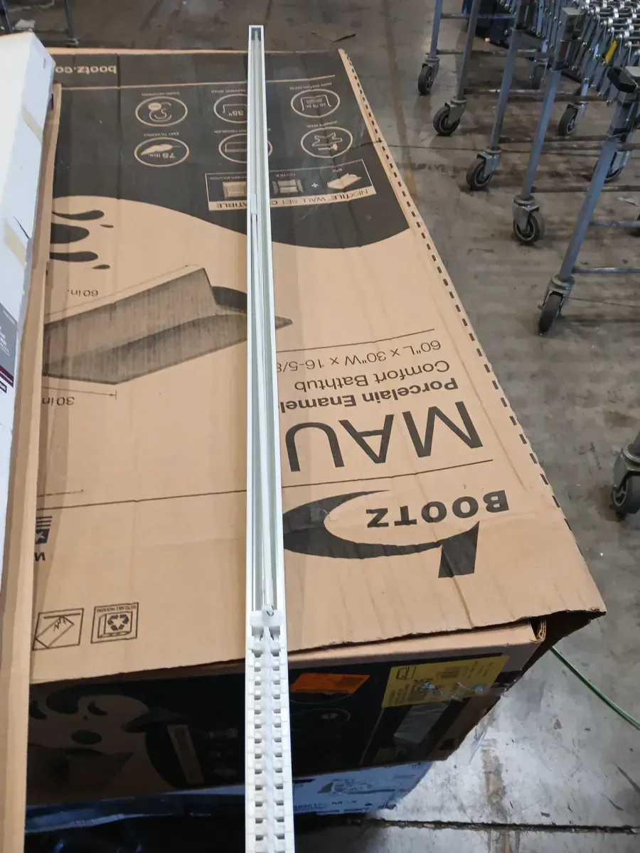 Crown White Cordless Room Darkening Vertical Blinds for Sliding Doors Kit with 3.5 in. Slats - 78 in. W x 84 in. L - image 3