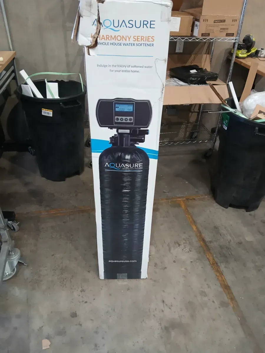 ***missing the top thing only 1 of 2 ** Harmony Series 48,000 Grain Electronic Metered Water Softener with Sediment and Carbon Pre-Filter - image 2