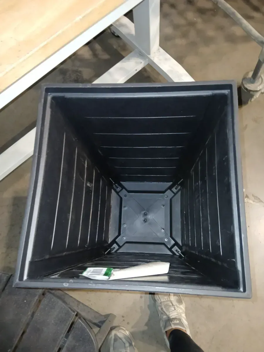 *** Pack of 3 *** Tesoro 14 in. L x 14 in. W x 22 in. H 51 qts. Black Indoor/Outdoor Resin Decorative Pot - image 4