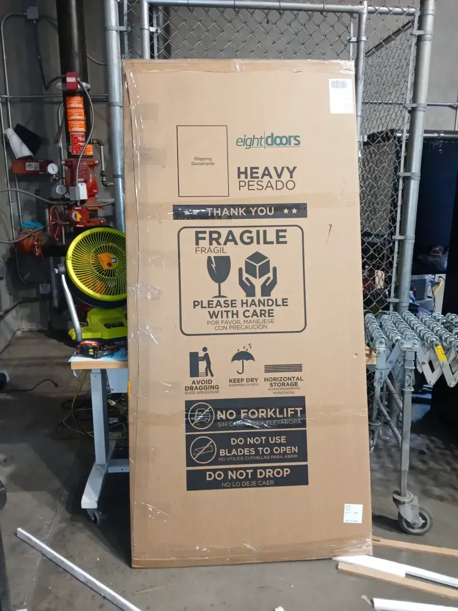 36 in. x 80 in. x 1-3/8 in. Clear Glass 1-Lite White Finished Solid Wood Core French Interior Door Slab - image 5