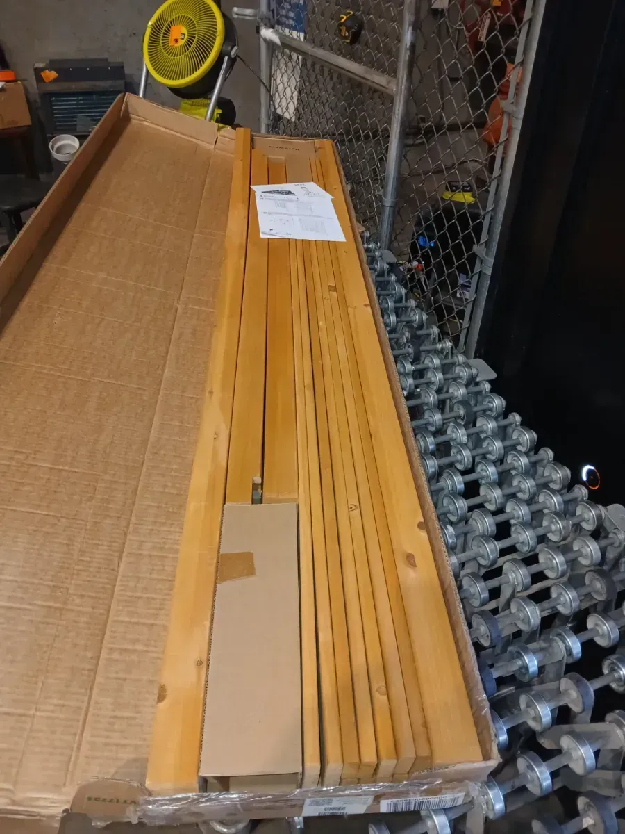 Modern 60 in. L x 84 in. H Cedar Wood Trellis, Golden Brown - image 3