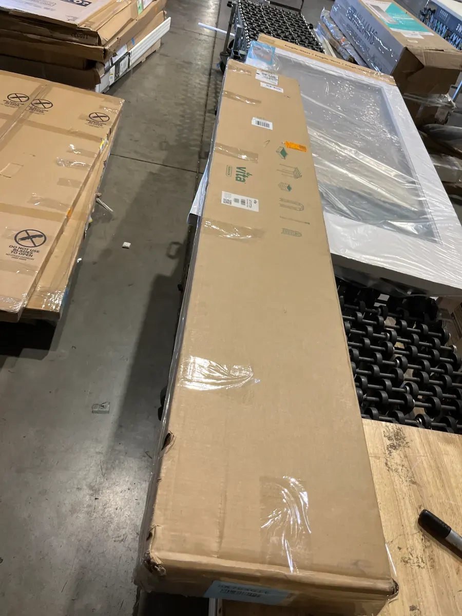 Modern 60 in. L x 84 in. H Cedar Wood Trellis, Golden Brown - image 6