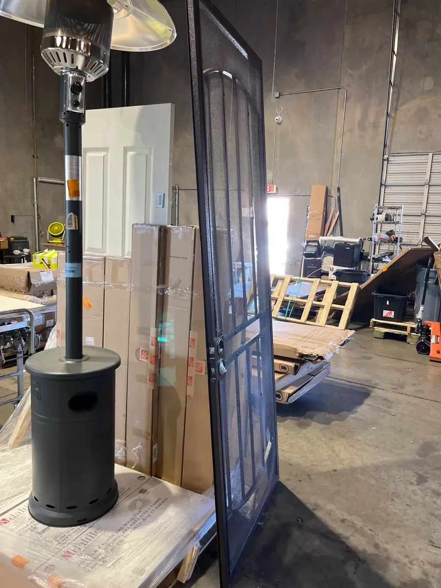 RELIABILT Gibraltar 36-in x 81-in Bronze Steel Universal/Reversible Surface Mount Security Screen Door - image 3