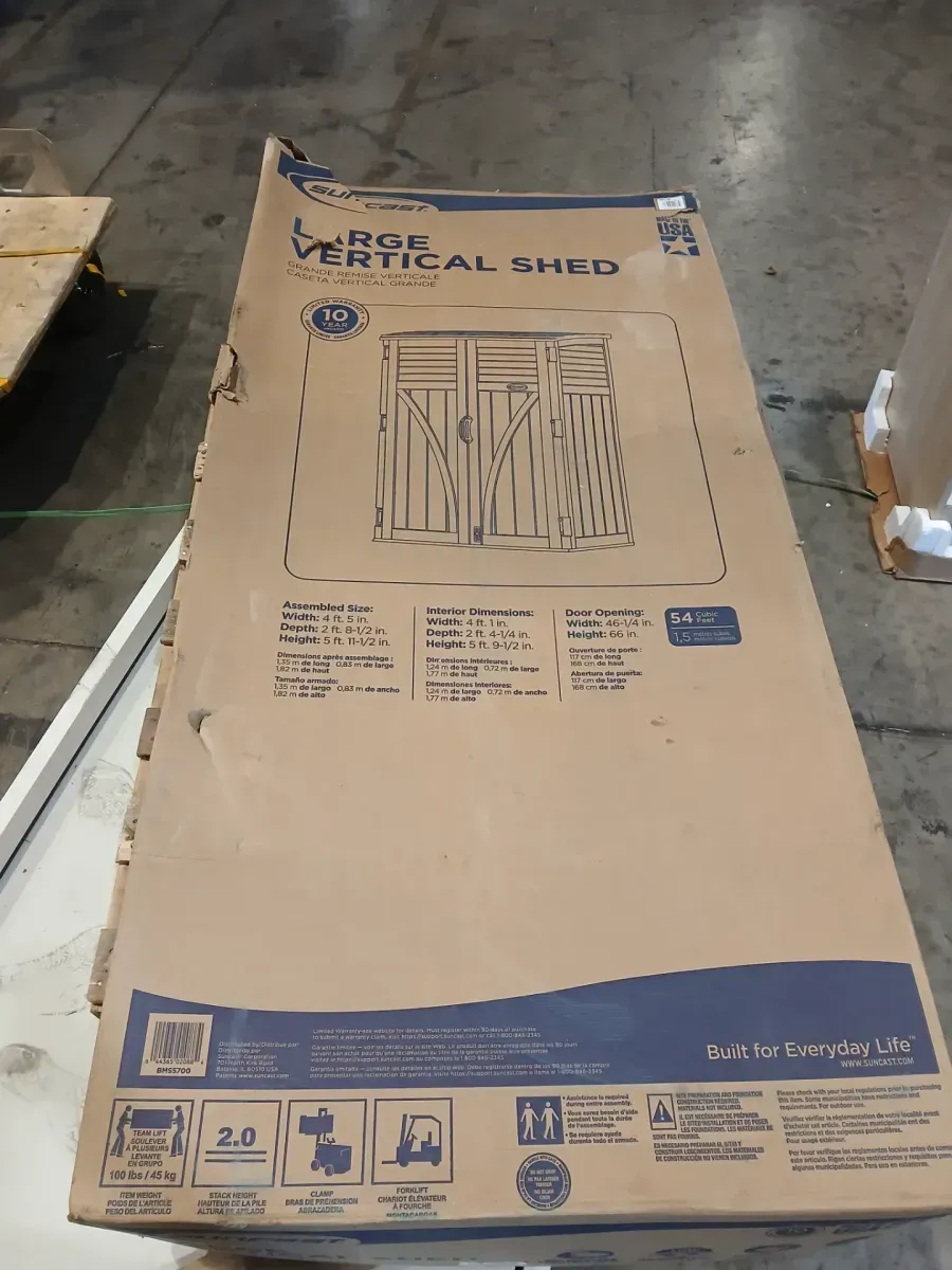 2 ft. 8 in. x 4 ft. 5 in. x 6 ft. Large Vertical Storage Shed - image 2