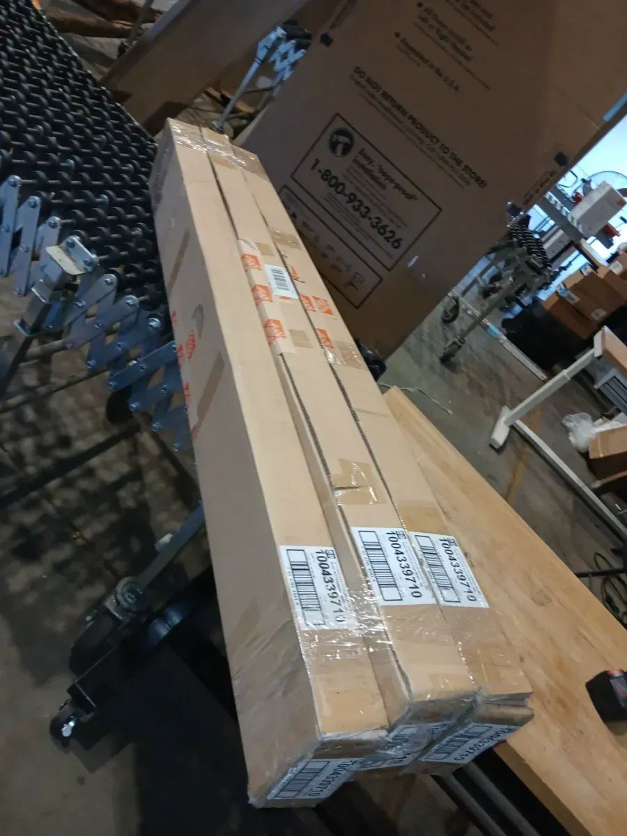 *** Pack of 3 *** White Cordless Faux Wood Blinds for Windows with 2 in. Slats - 48.5 in. W x 54 in. L (Actual Size 48 in. W x 54 in. L) - image 3