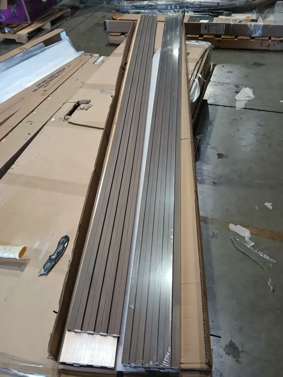 Walnut 2/3 in. x 1/2 ft. x 8-1/2 ft. Slat Solid Wood Decorative Wall Paneling for Interior, 4-Pack Covers 16 sq. ft. - image 2