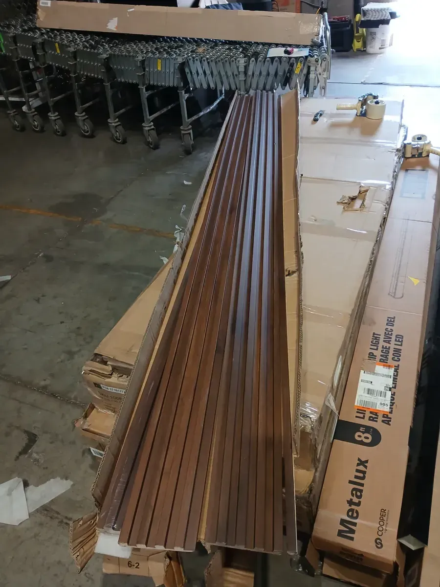 Walnut 2/3 in. x 1/2 ft. x 8-1/2 ft. Slat Solid Wood Decorative Wall Paneling for Interior, 4-Pack Covers 16 sq. ft. - image 3