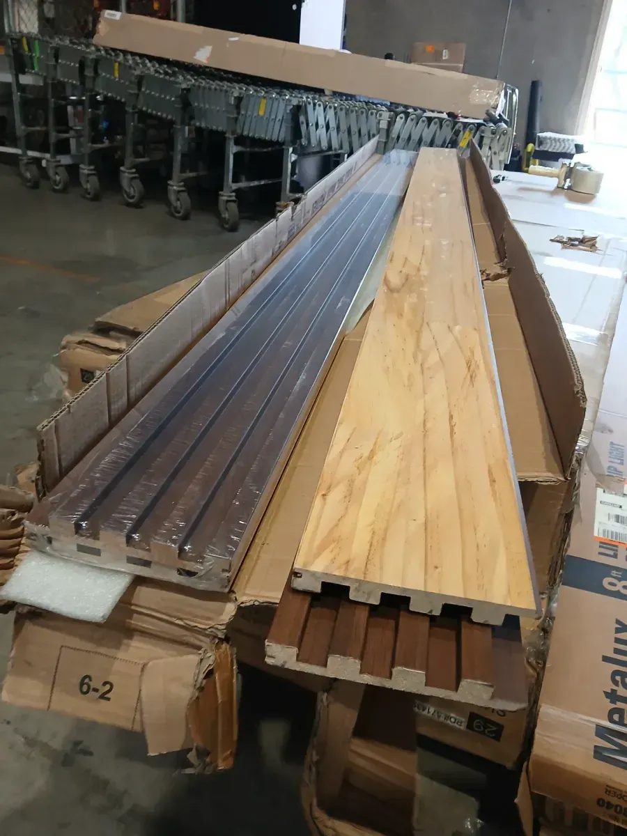 Walnut 2/3 in. x 1/2 ft. x 8-1/2 ft. Slat Solid Wood Decorative Wall Paneling for Interior, 4-Pack Covers 16 sq. ft. - image 4