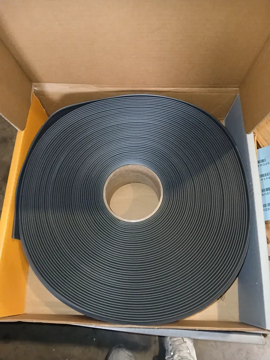 *** Pack of 5 *** 700 Series Black Brown 4 in. W x 1/8 in. T x 120 ft. L Thermoplastic Rubber Wall Cove Base Coil - image 2