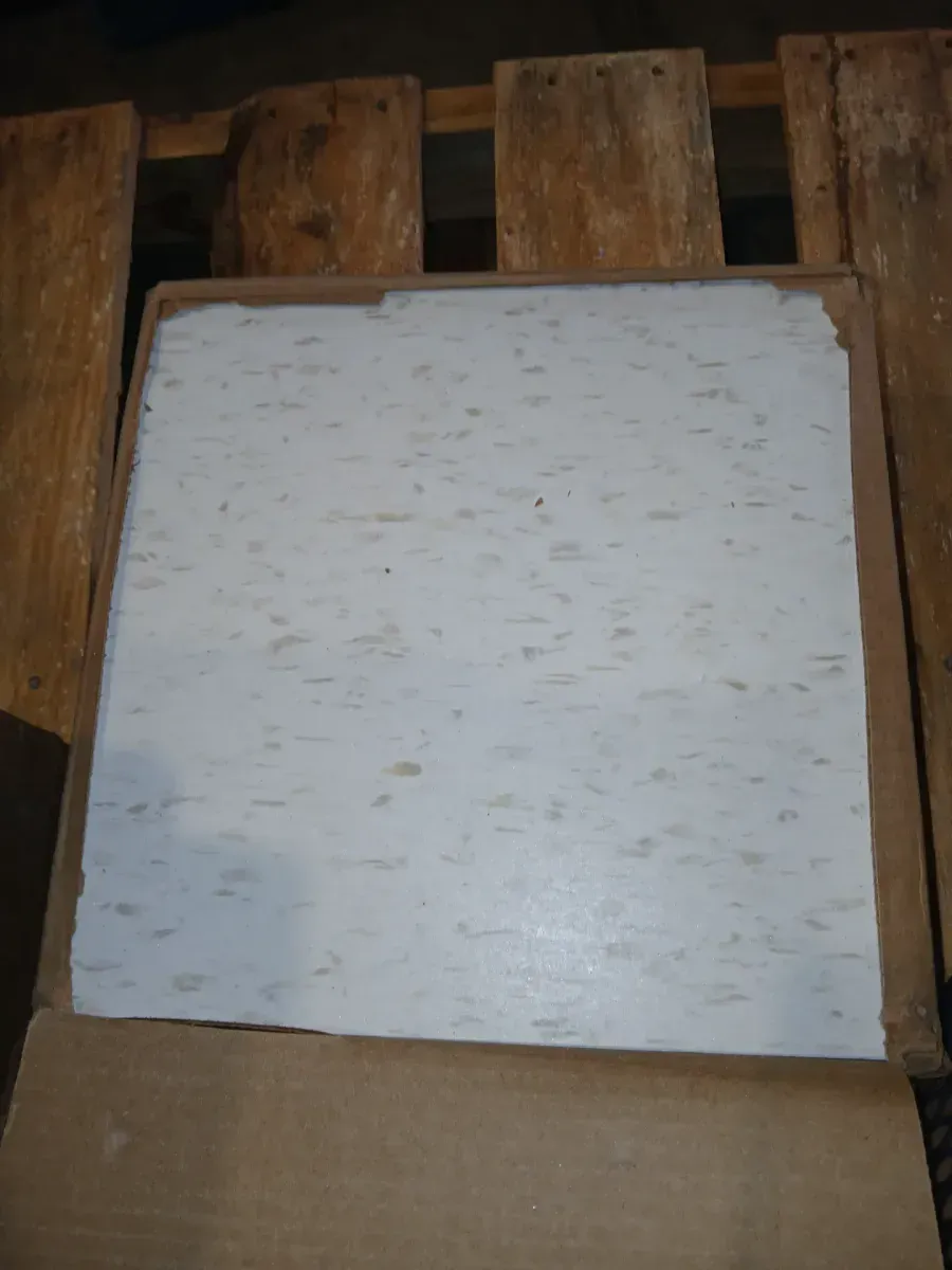 *** Pallet of 6 case (270sq. ft./carton)*** Imperial Texture Cool White 12 in. x 12 in. Water Resistant Glue-Down Vinyl Floor Tile (45 sq. ft./carton) - image 2