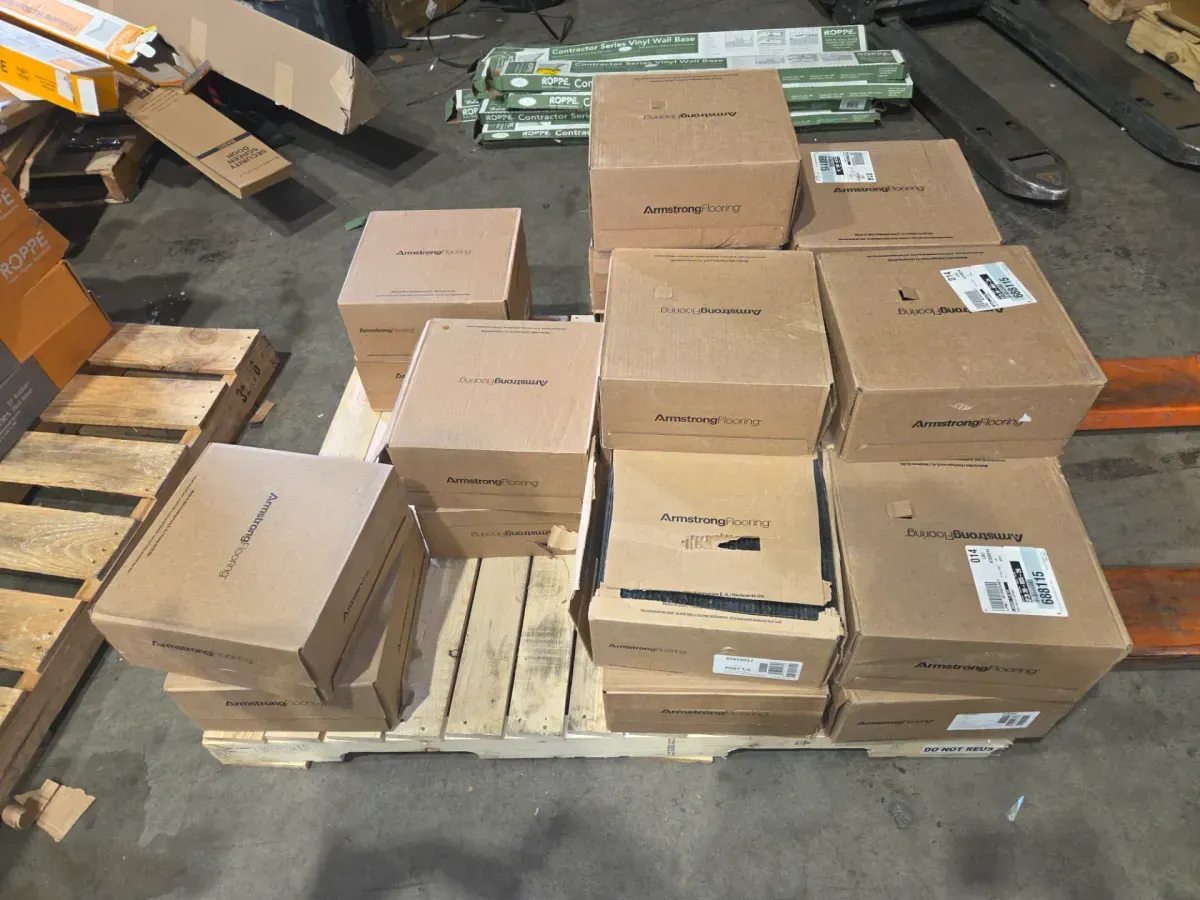 *** pallet of 23 case (1,035 sq. ft. / case)*** Imperial Texture VCT 12 in. x 12 in. Classic Black Standard Excelon Commercial Vinyl Tile (45 sq. ft. / case) - image 2