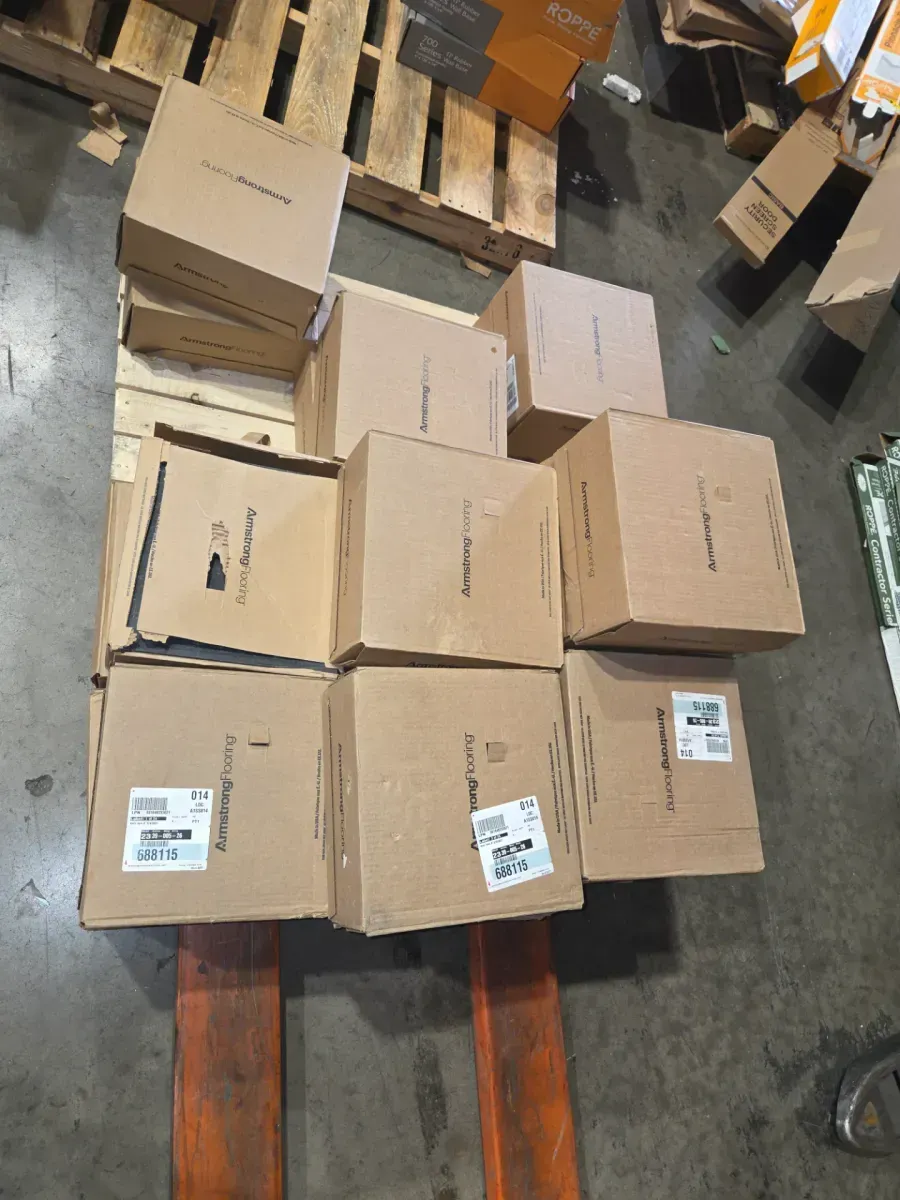 *** pallet of 23 case (1,035 sq. ft. / case)*** Imperial Texture VCT 12 in. x 12 in. Classic Black Standard Excelon Commercial Vinyl Tile (45 sq. ft. / case) - image 3