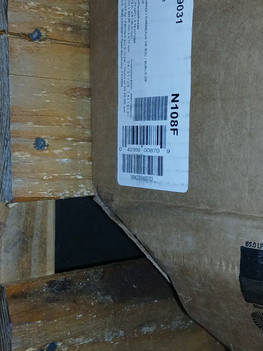 *** Pallet of 6 case (270sq. ft./carton)*** Imperial Texture Cool White 12 in. x 12 in. Water Resistant Glue-Down Vinyl Floor Tile (45 sq. ft./carton) - image 4