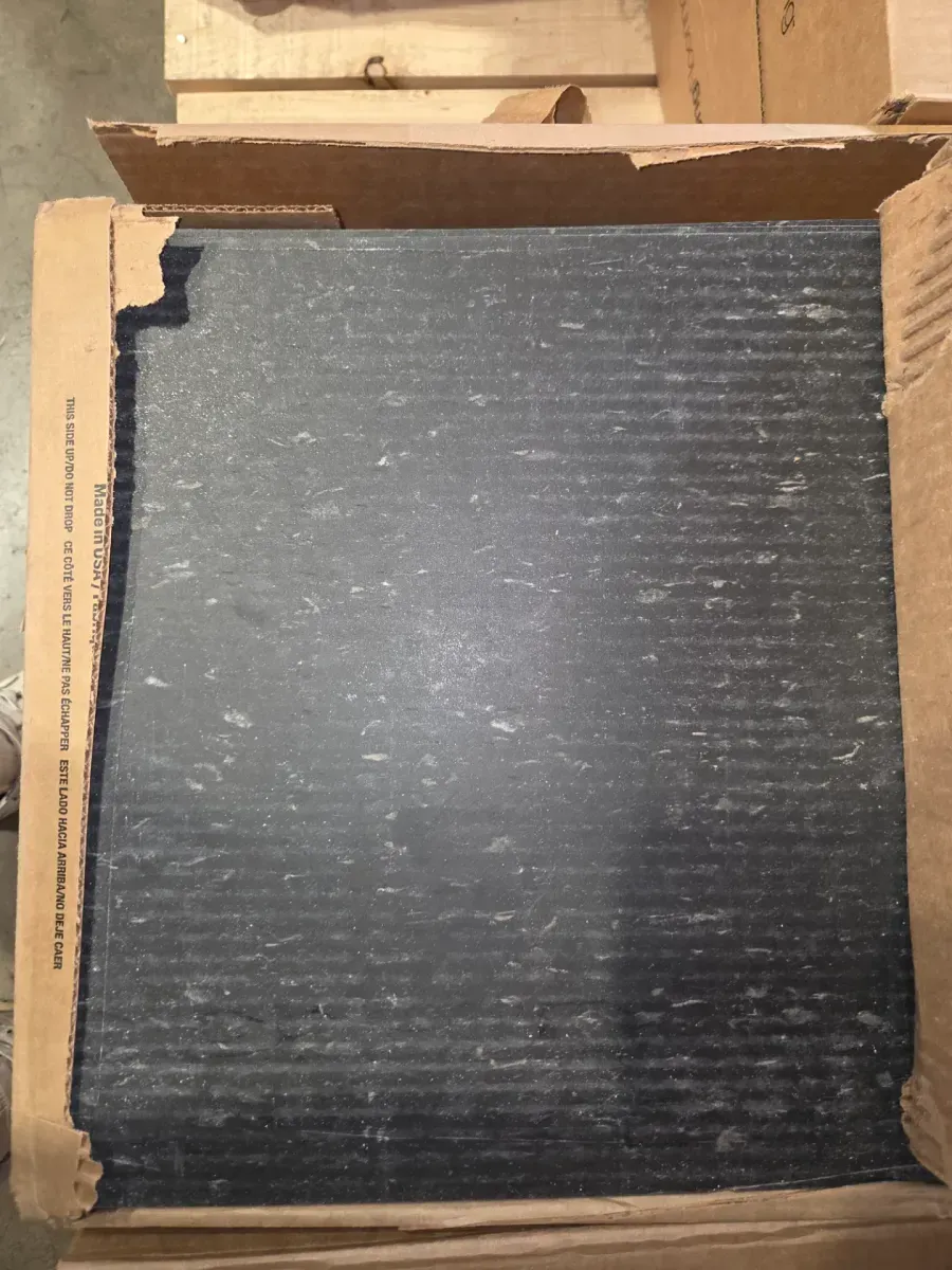 *** pallet of 23 case (1,035 sq. ft. / case)*** Imperial Texture VCT 12 in. x 12 in. Classic Black Standard Excelon Commercial Vinyl Tile (45 sq. ft. / case) - image 4