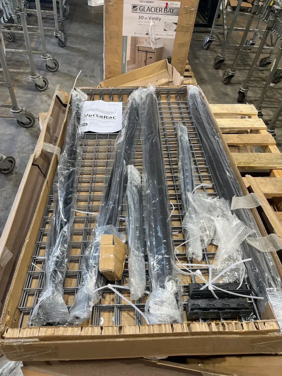 VersaRac Gray Adjustable Steel Overhead Garage Storage Rack (48 in W x 96 in D) - image 3