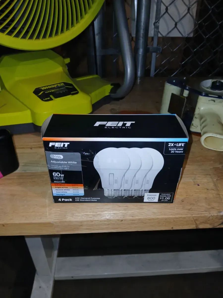 *** pack of 48 *** 60-Watt Equivalent A19 Dimmable 90 CRI E26 LED Light Bulb Selectable White (2700K/3000K/3500K/4000K/5000K) 4-Pack - image 4