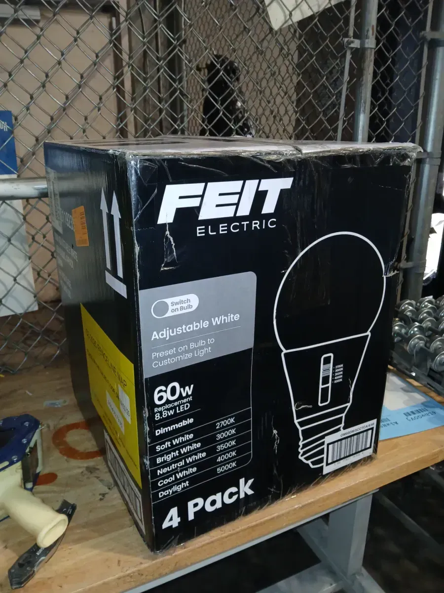 *** pack of 48 *** 60-Watt Equivalent A19 Dimmable 90 CRI E26 LED Light Bulb Selectable White (2700K/3000K/3500K/4000K/5000K) 4-Pack - image 5