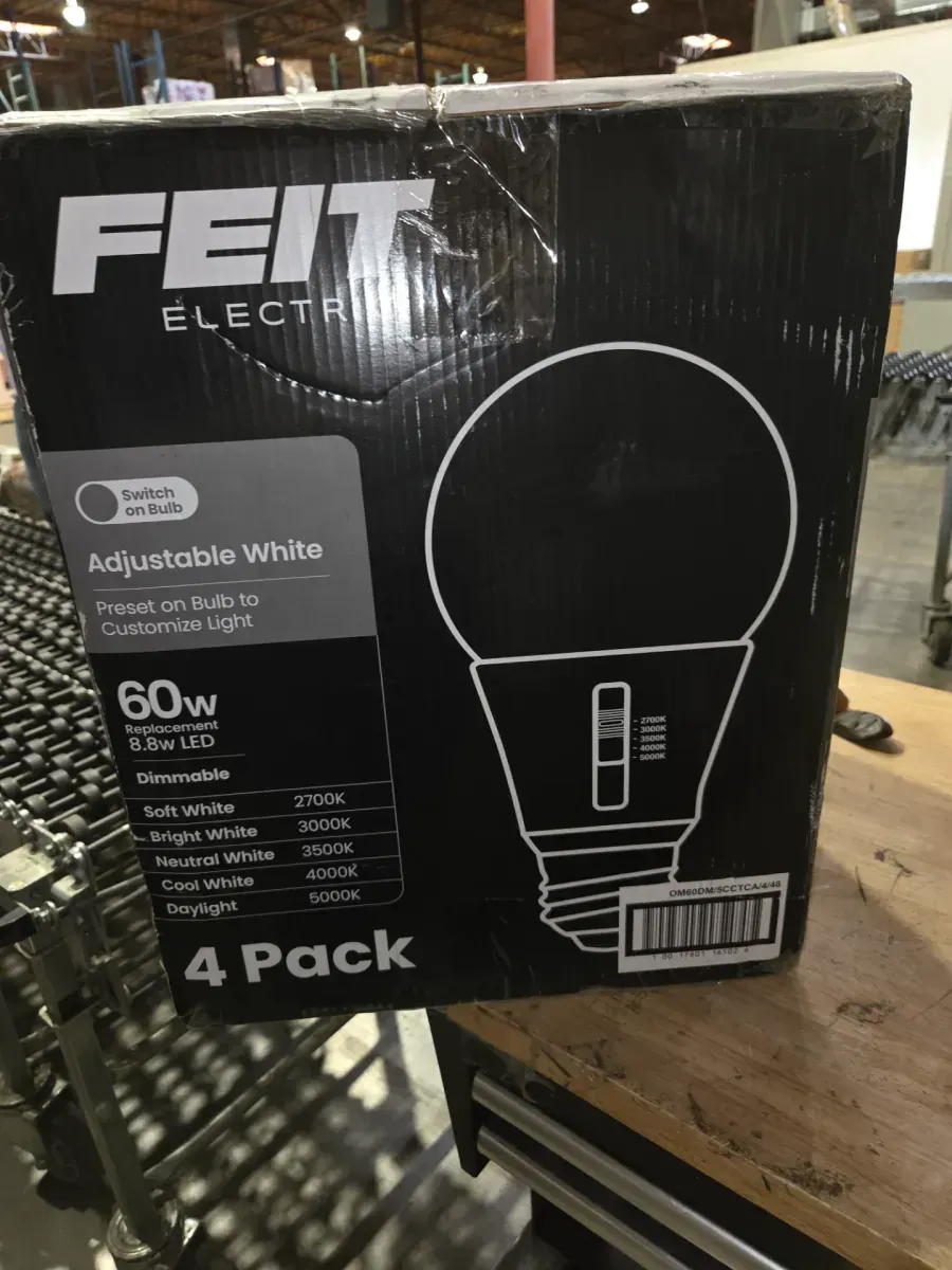 *** pack of 48 *** 60-Watt Equivalent A19 Dimmable 90 CRI E26 LED Light Bulb Selectable White (2700K/3000K/3500K/4000K/5000K) 4-Pack - image 5