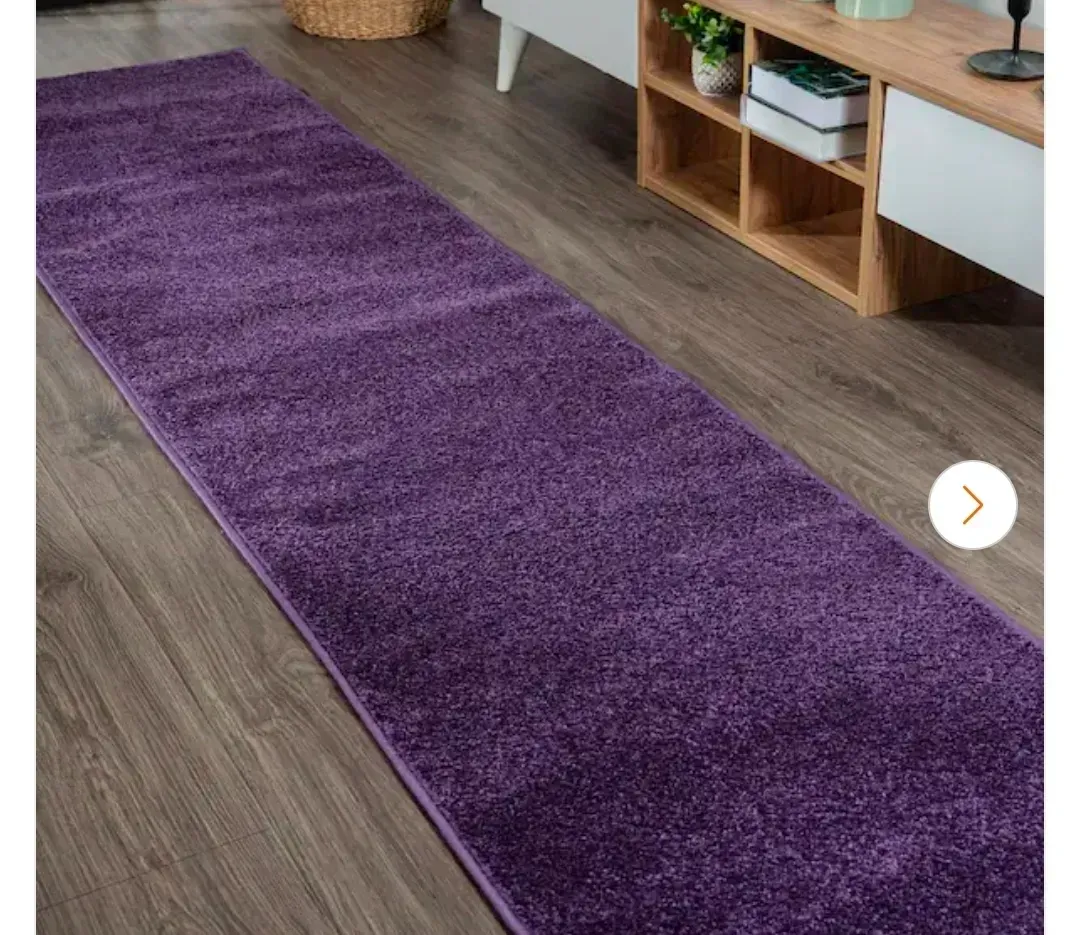 Haze Solid Low-Pile Purple 9 ft. x 12 ft. Area Rug - image 2