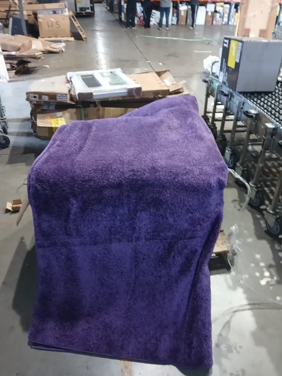 Haze Solid Low-Pile Purple 9 ft. x 12 ft. Area Rug - image 3