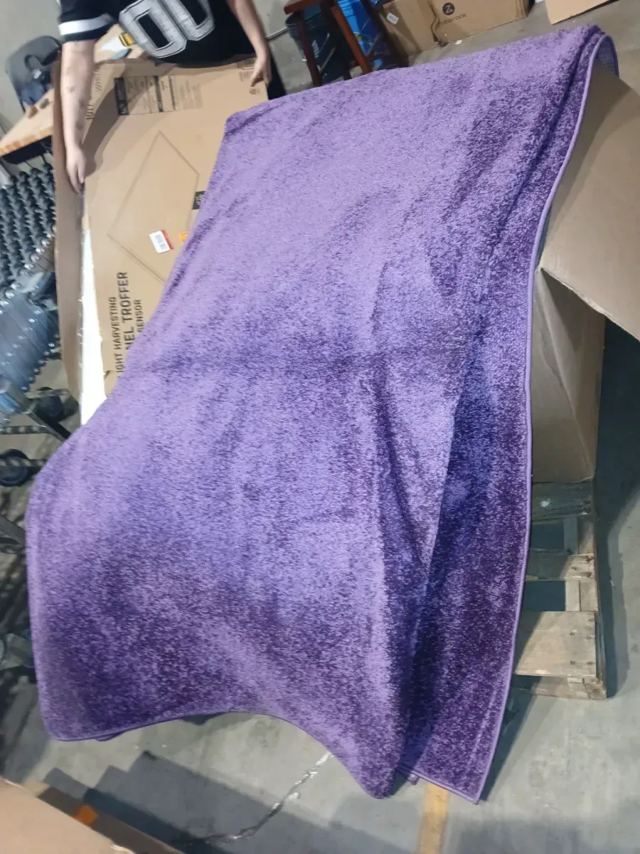 Haze Solid Low-Pile Purple 9 ft. x 12 ft. Area Rug - image 4