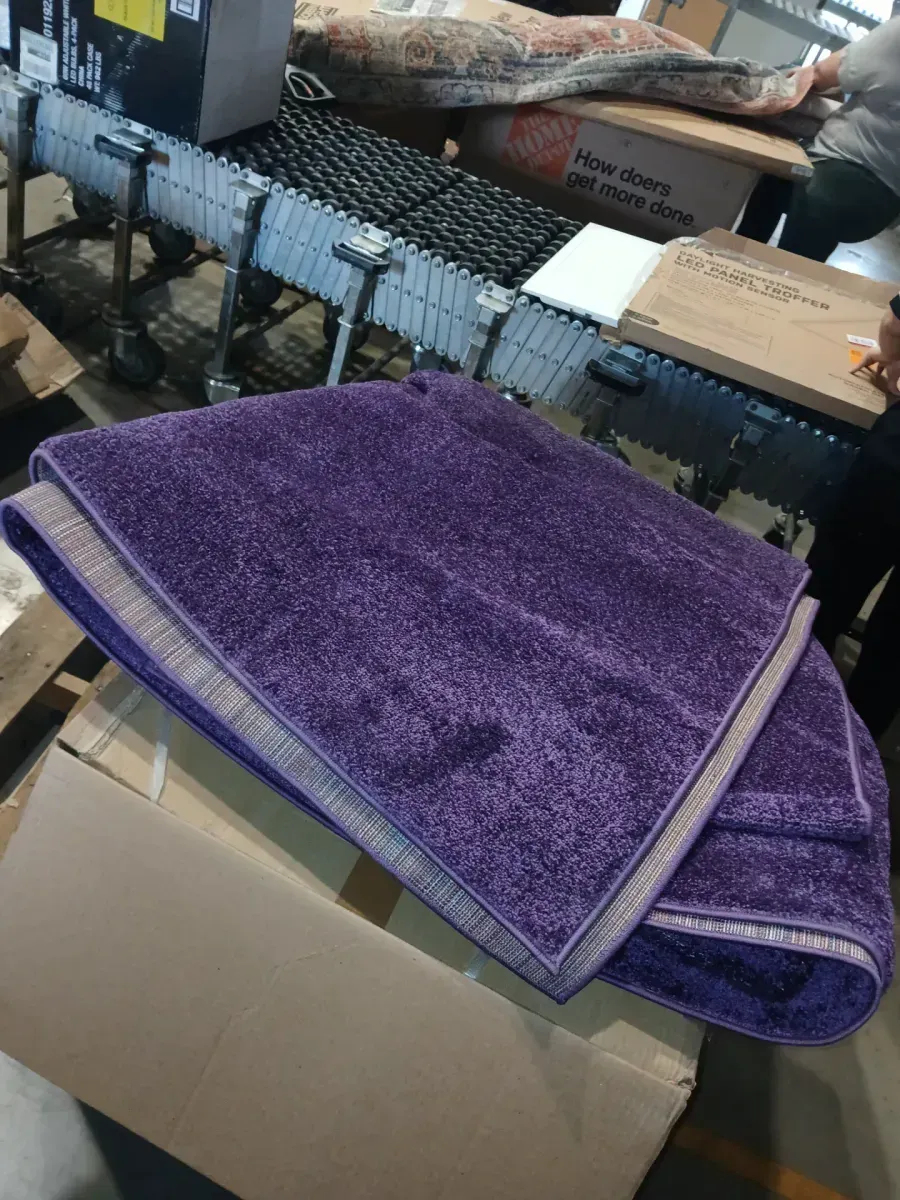 Haze Solid Low-Pile Purple 9 ft. x 12 ft. Area Rug - image 5