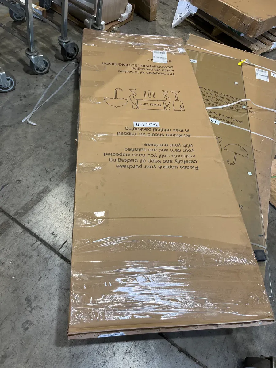 48 in. x 80 in. Harmony White Mirror MDF Bypass Sliding Closet Door - image 3