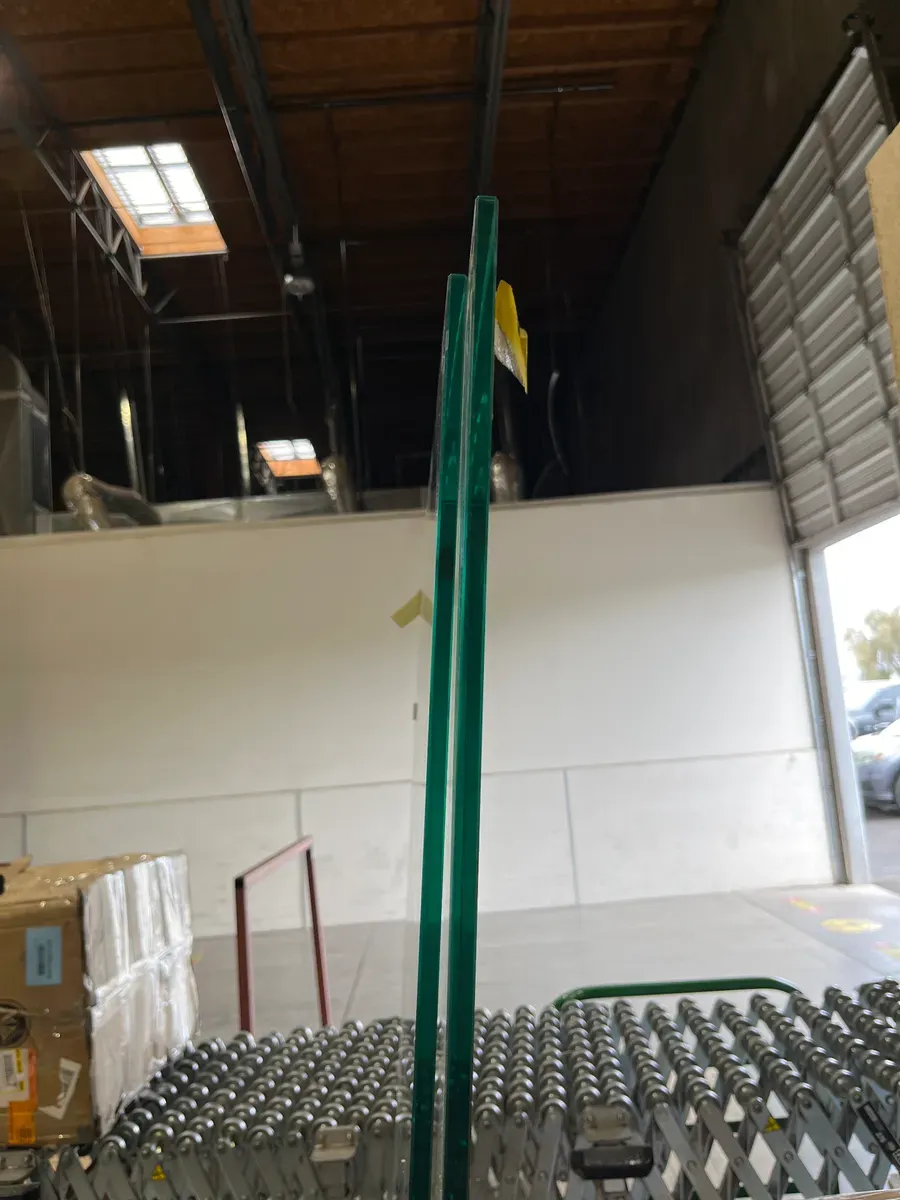 ***Don't have harware*** 30in. W x 74 in. H Frameless Fixed Single Panel Shower Screen Door in Brushed Nickel with 3/8 in. (10mm) Clear Glass - image 2